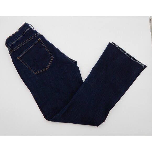 Levi's Denizen Women's Denim Dark Wash Jeans SZ 2 Raw Edge Curvy Boot Cut - Picture 2 of 11